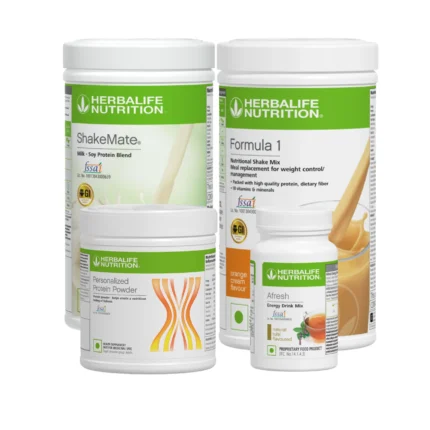 Herbalife Formula 1 Orange Cream Nutritional Shake, Shakemate, 200g Protein Powder, and Afresh Wellness Pack